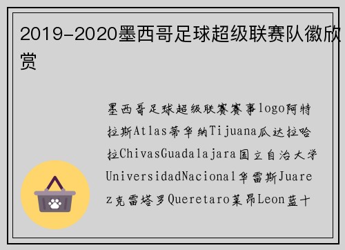 2019-2020墨西哥足球超级联赛队徽欣赏